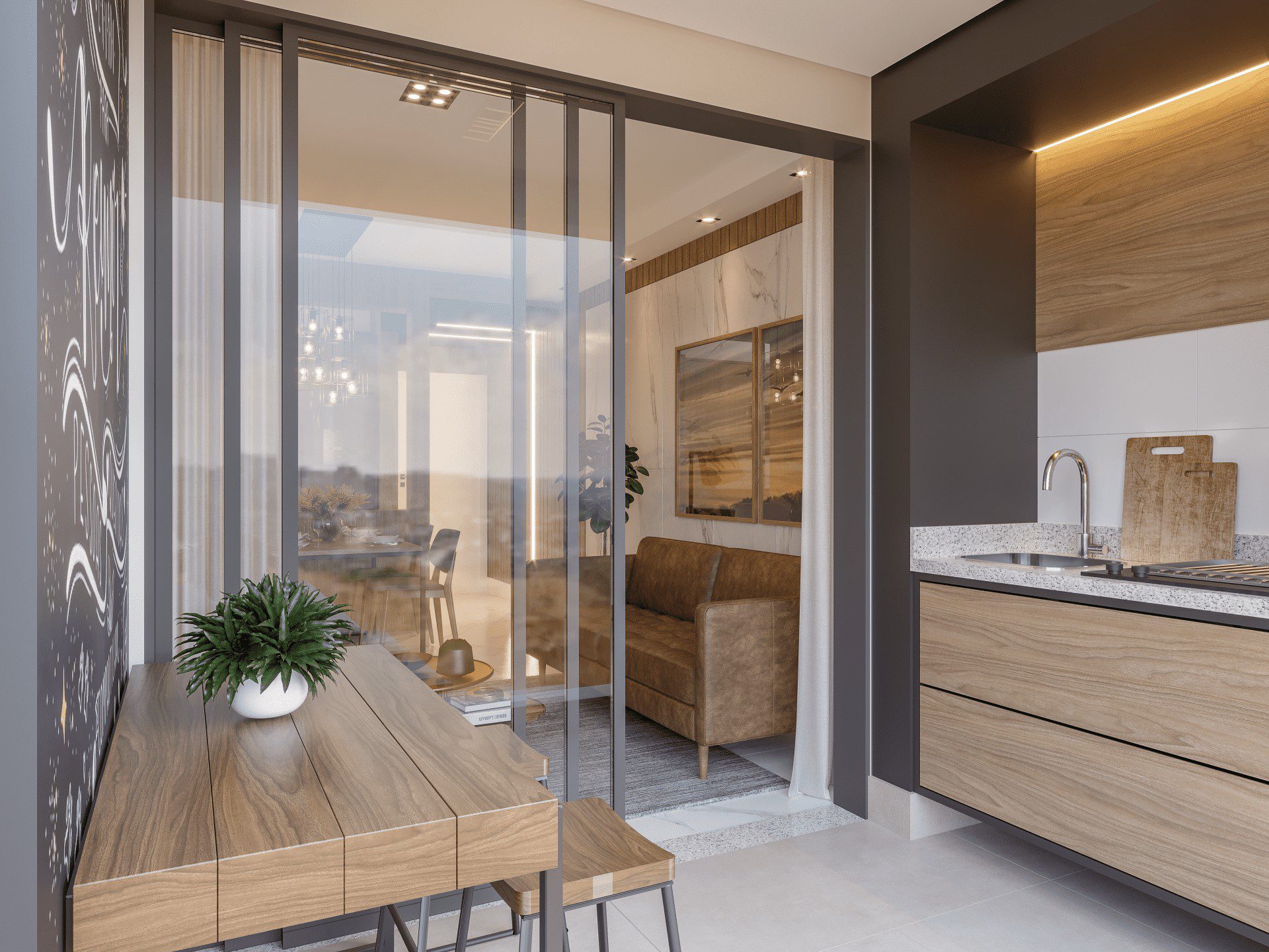 Varanda gourmet • 62 m²