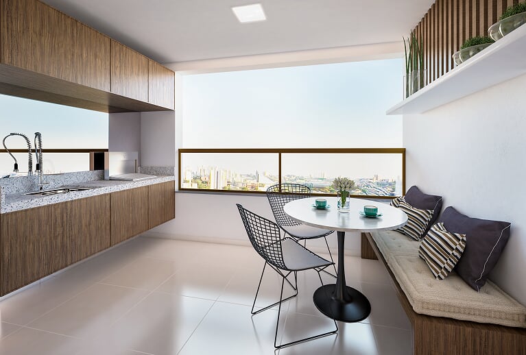 Varanda gourmet • 87 m²