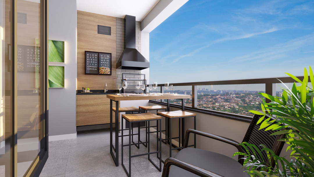Varanda gourmet • 111 m²
