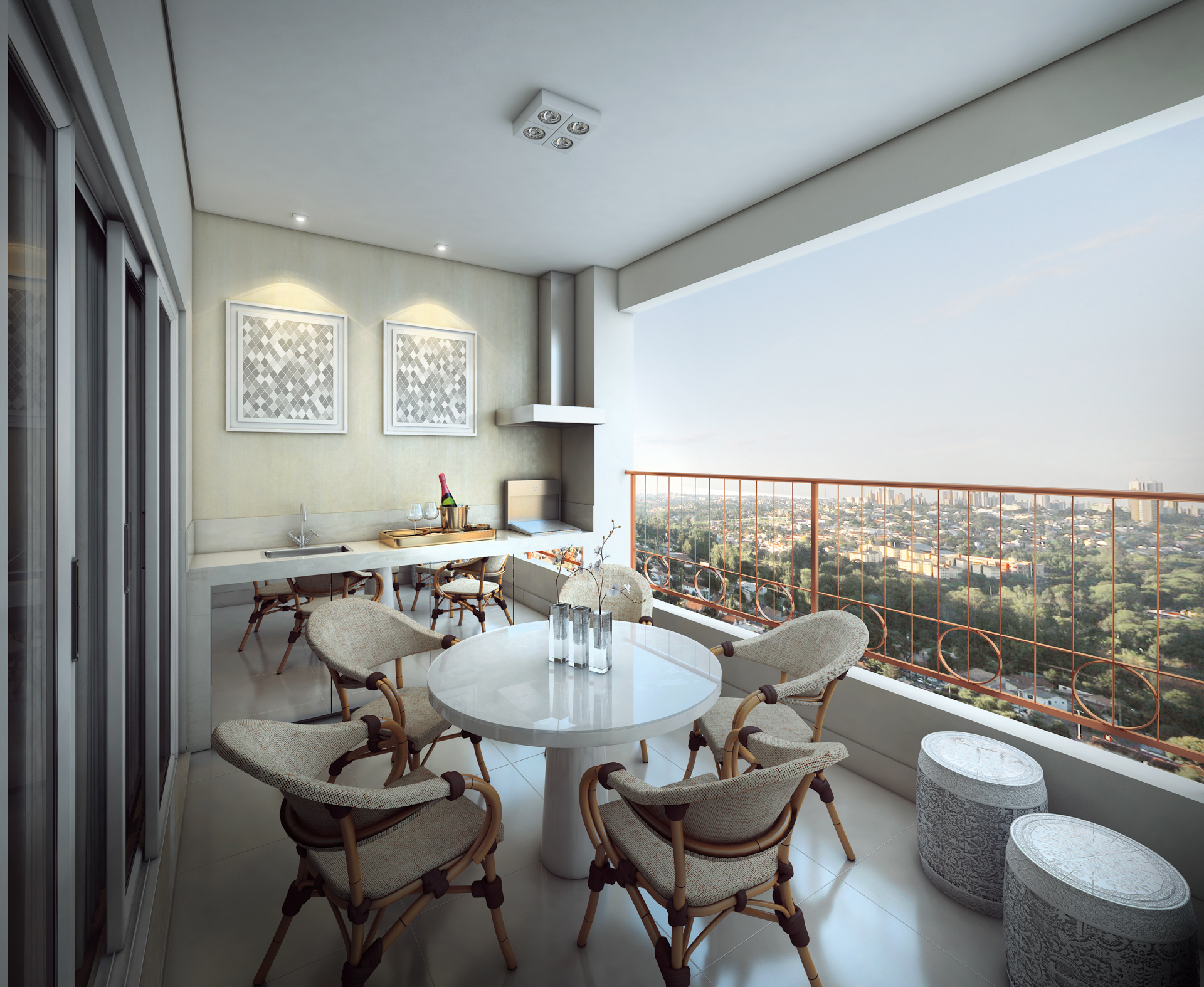 Varanda gourmet • 120 m²