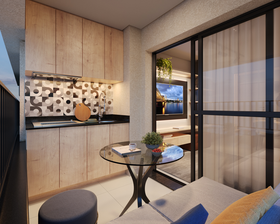 Varanda • 54 m²